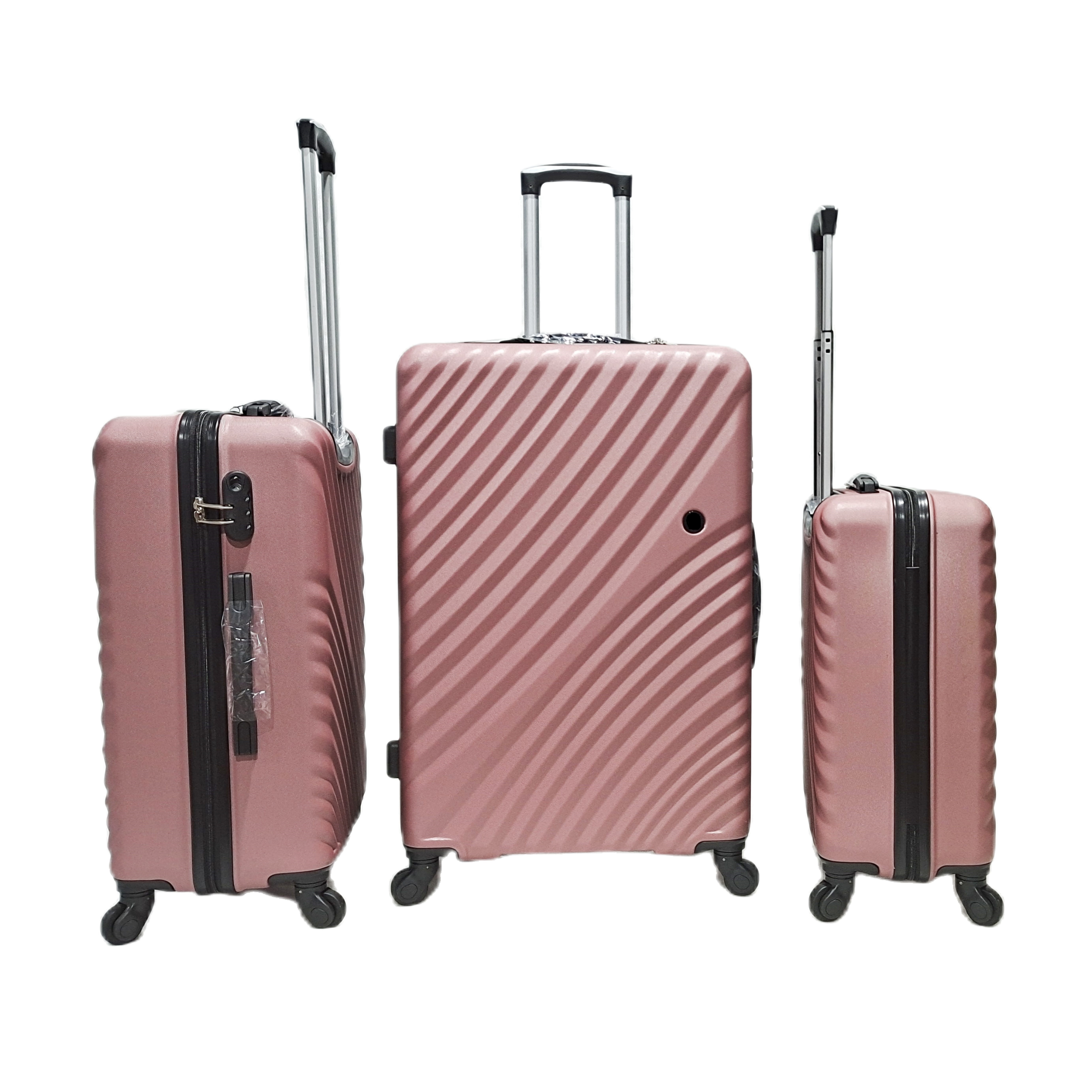 تصميم جديد ABS حقائب السفر حقائب السفر 4 سبينر عجلة مجموعة حقيبة تروللي